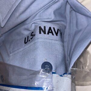U.S. Navy DSCP Quarterdeck Collection Dress Shirt M/L 36SL NWT